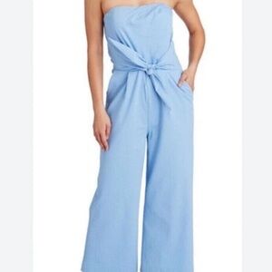 Vineyard Vines Light Blue Strapless Jumpsuit